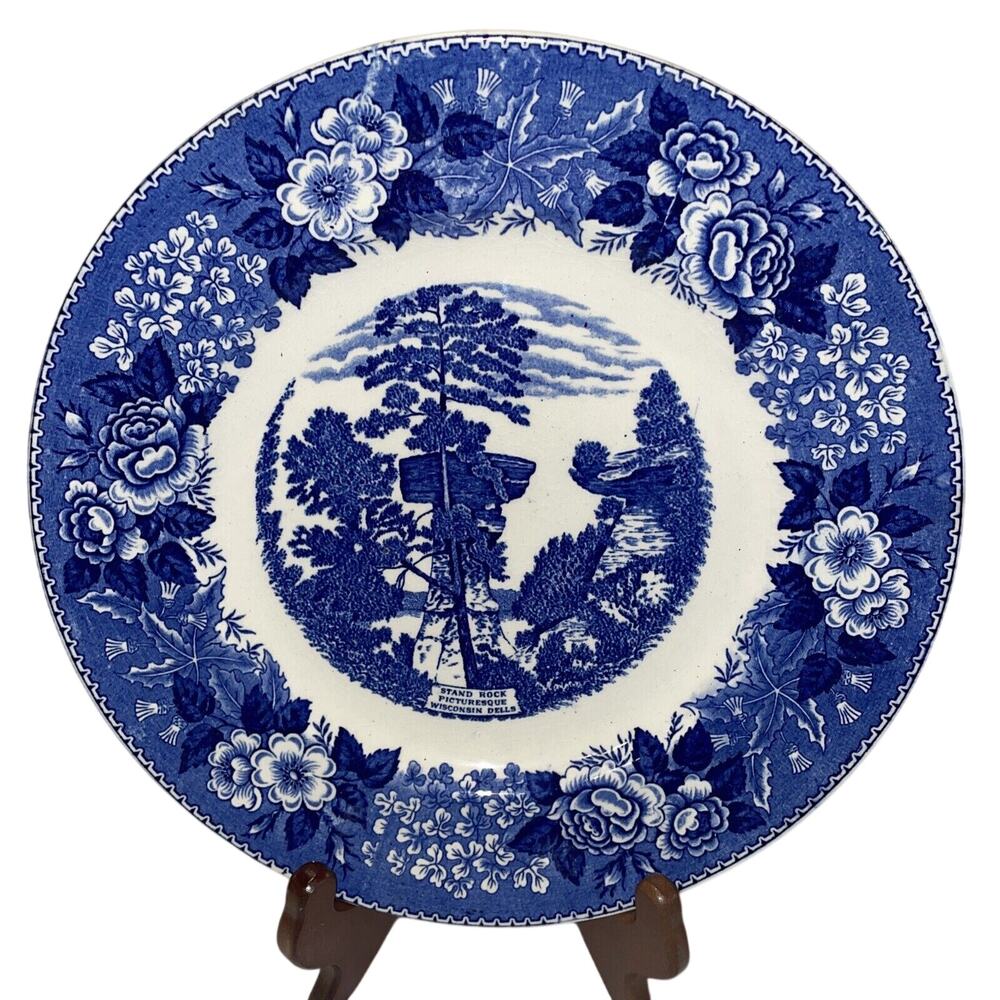 Adams Plate Old English Staffordshire Ware Porcelain Plate, Stand Rock 10"
